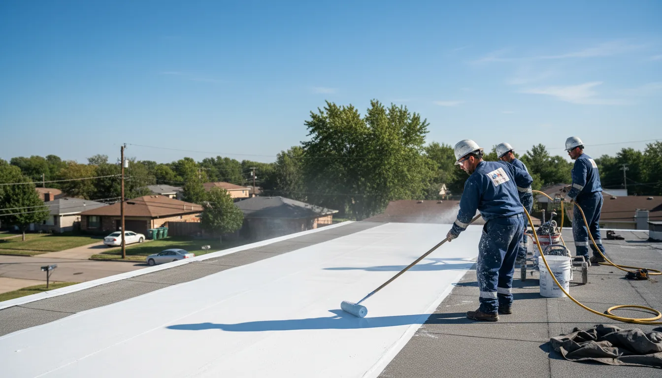 Commercial roof coating in Prescott, WA near me